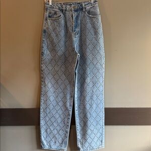 Nasty Gal studded denim pants